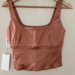 Shine Bustier in heirloom pink